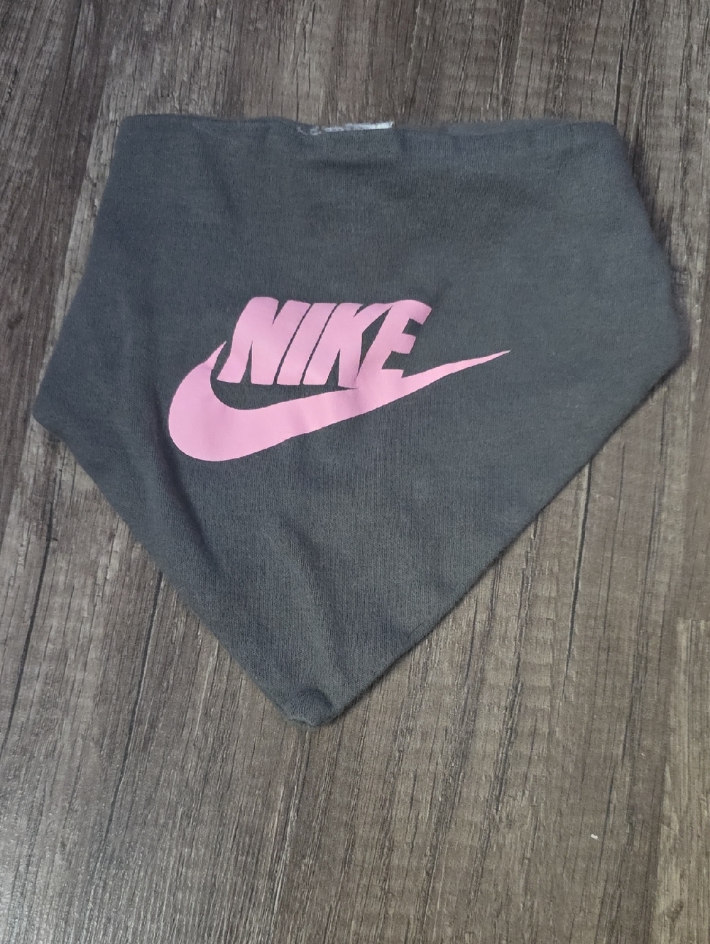 Nike Black Bandana Bib with Pink Swoosh